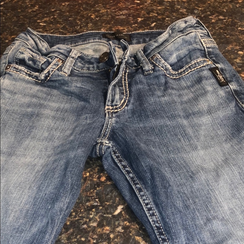 Silver bootcut jeans